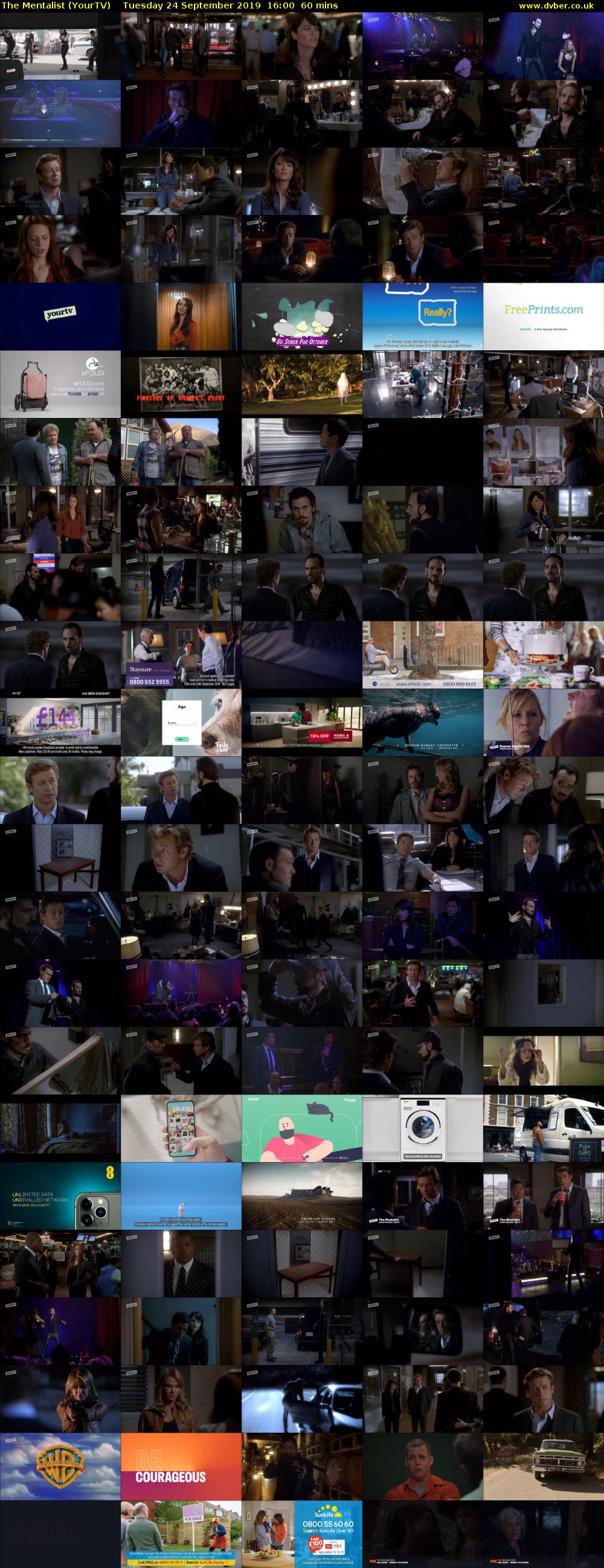 The Mentalist (YourTV) Tuesday 24 September 2019 16:00 - 17:00