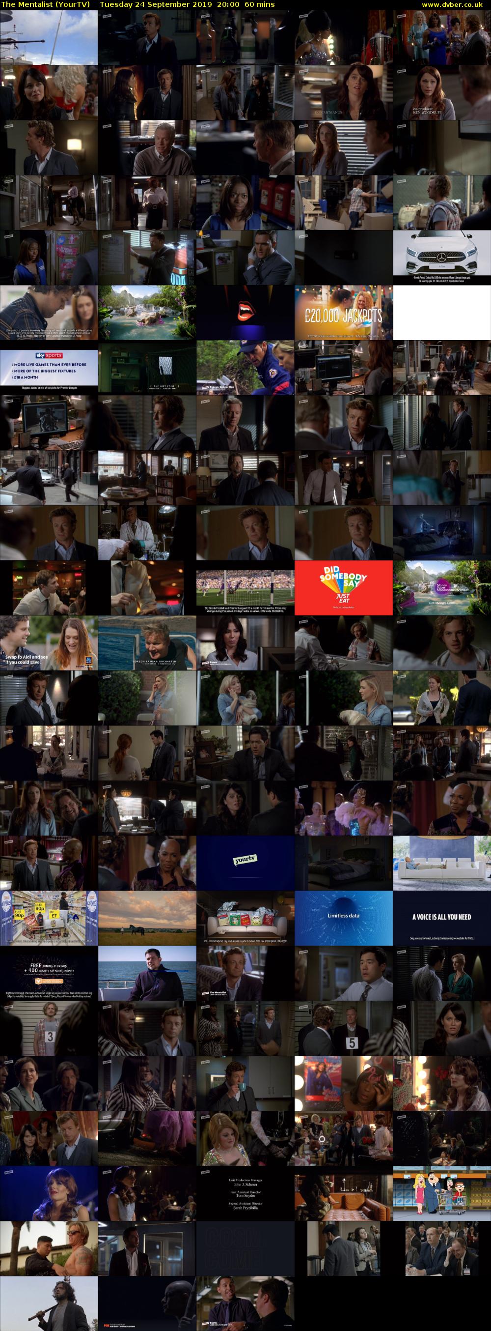 The Mentalist (YourTV) Tuesday 24 September 2019 20:00 - 21:00