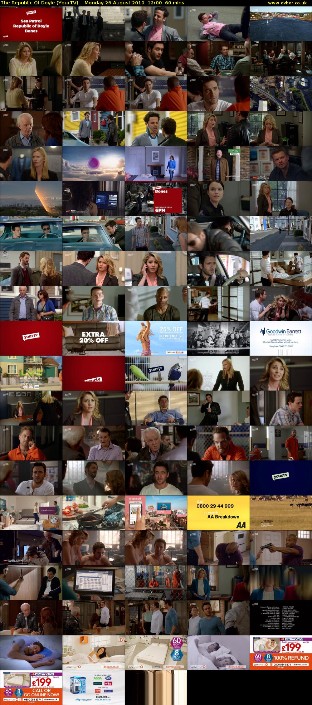 The Republic Of Doyle (YourTV) Monday 26 August 2019 12:00 - 13:00