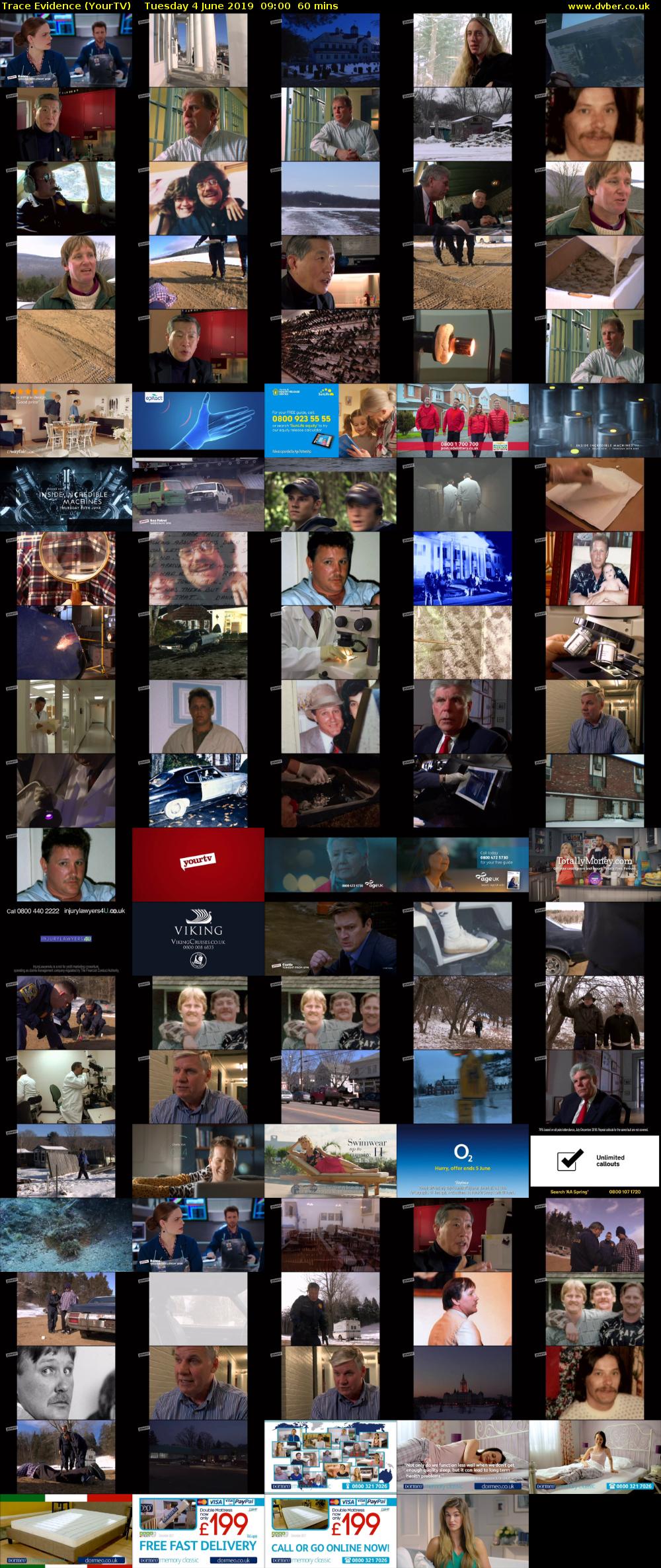 Trace Evidence (YourTV) Tuesday 4 June 2019 09:00 - 10:00