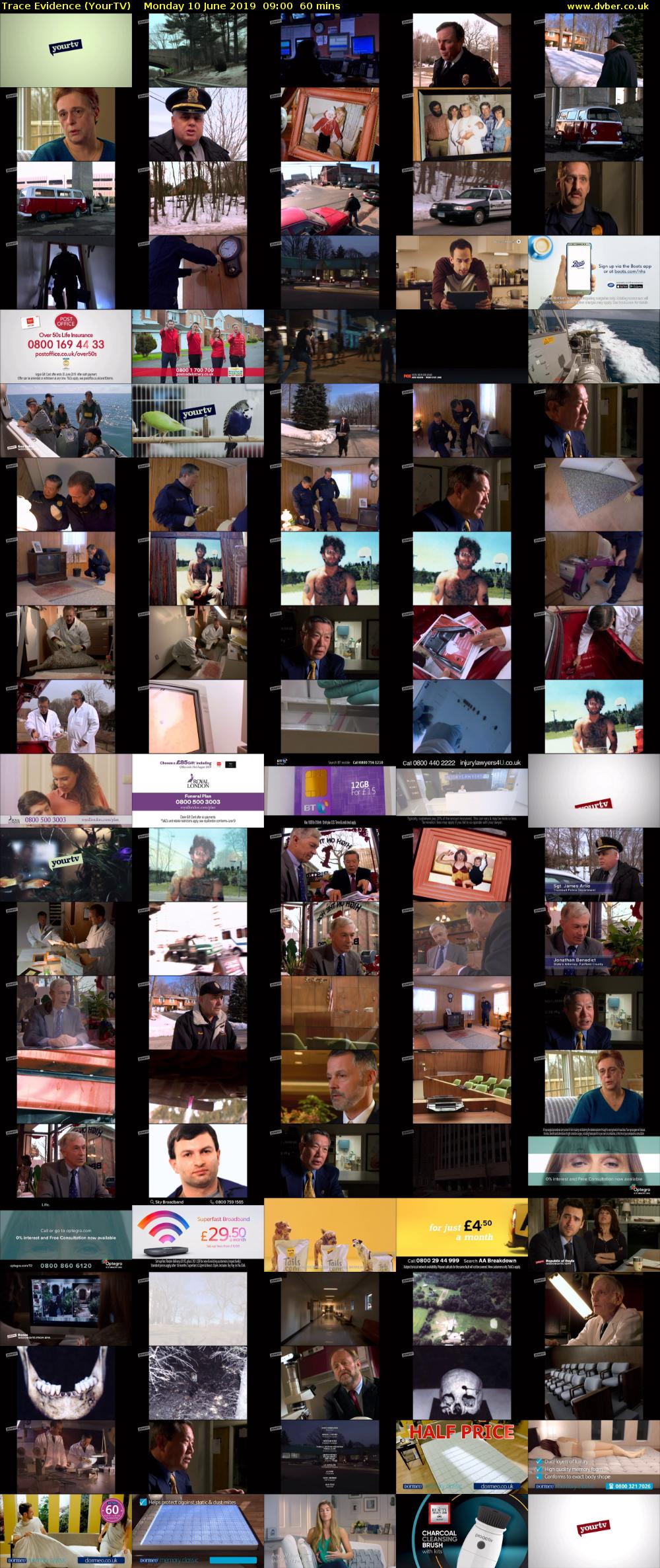 Trace Evidence (YourTV) Monday 10 June 2019 09:00 - 10:00