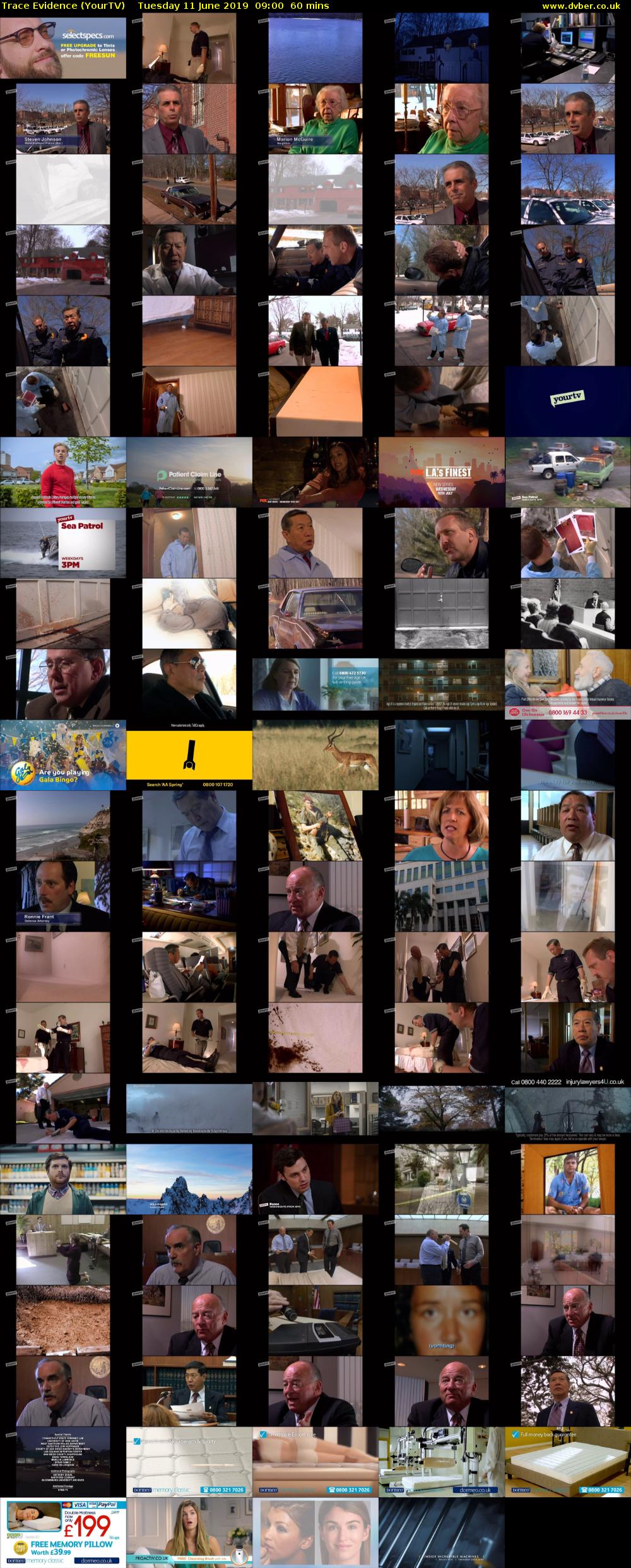 Trace Evidence (YourTV) Tuesday 11 June 2019 09:00 - 10:00