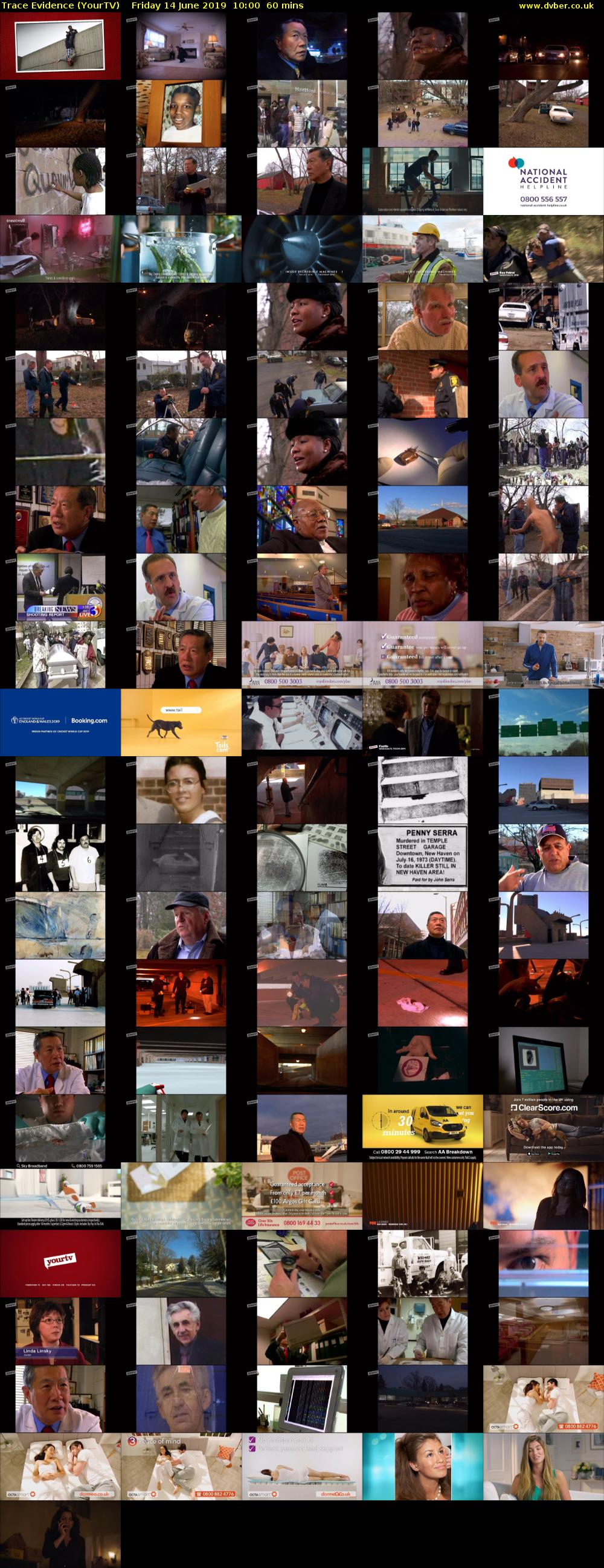 Trace Evidence (YourTV) Friday 14 June 2019 10:00 - 11:00