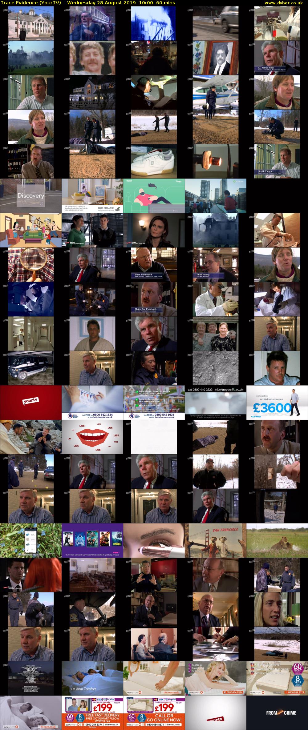 Trace Evidence (YourTV) Wednesday 28 August 2019 10:00 - 11:00