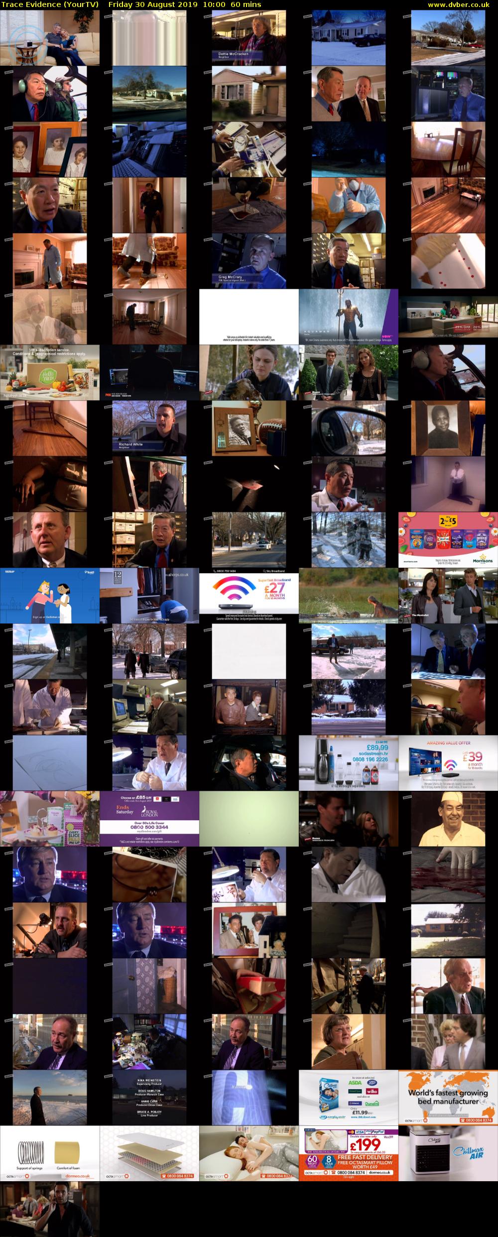 Trace Evidence (YourTV) Friday 30 August 2019 10:00 - 11:00