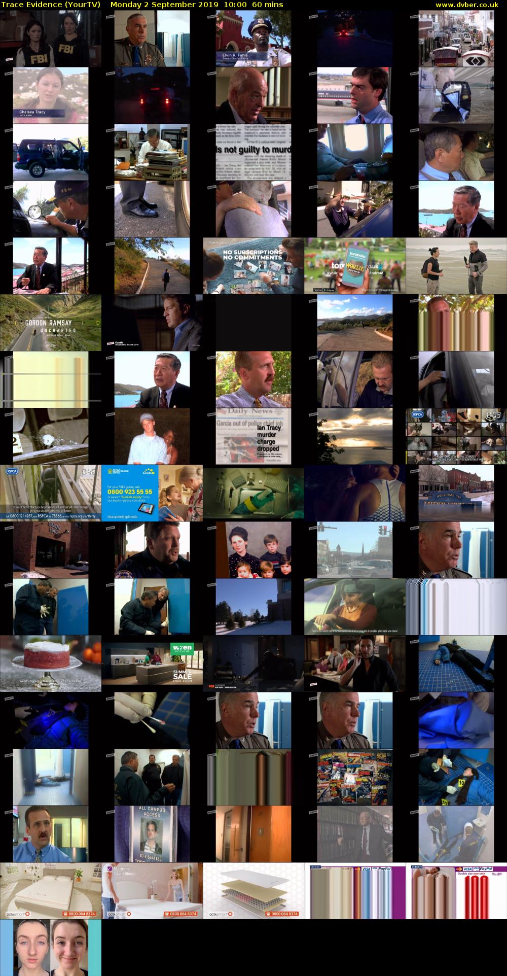 Trace Evidence (YourTV) Monday 2 September 2019 10:00 - 11:00