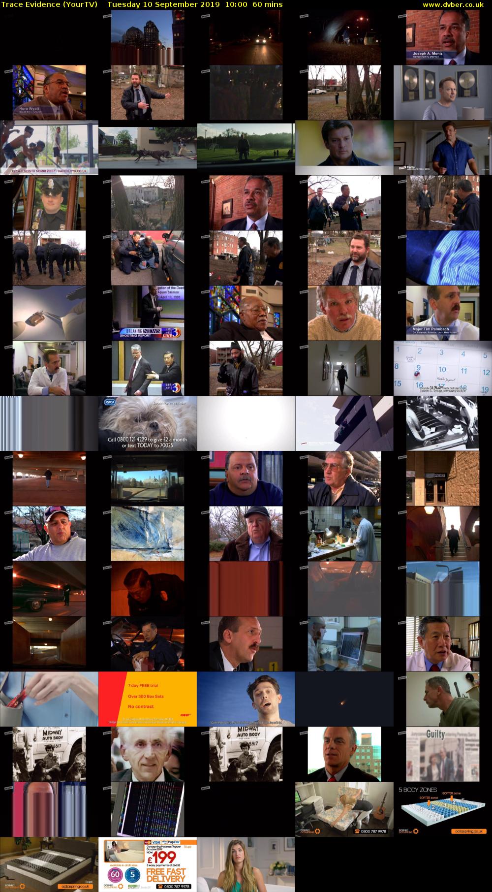 Trace Evidence (YourTV) Tuesday 10 September 2019 10:00 - 11:00