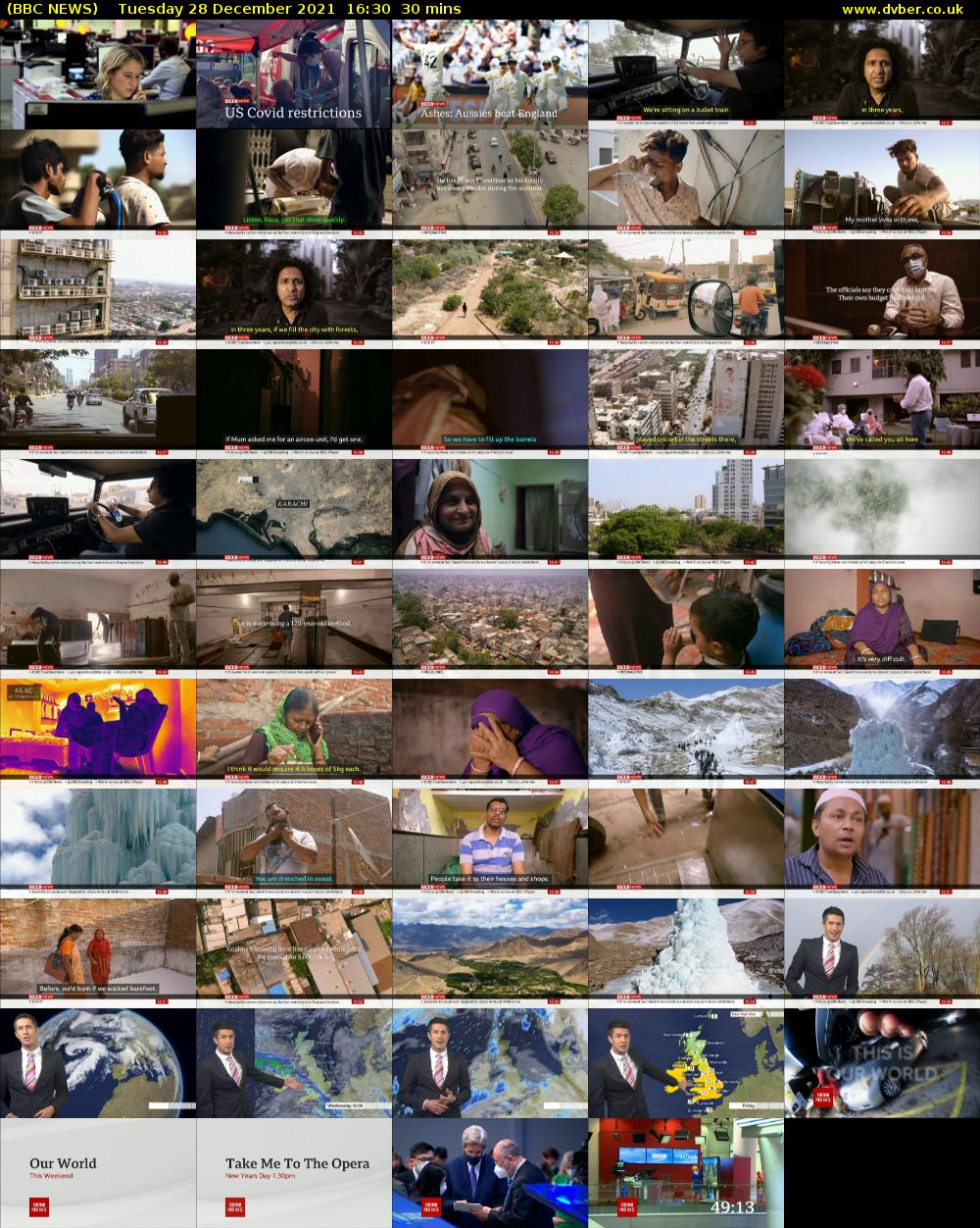BBC NEWS (BBC NEWS) Tuesday 28 December 2021 16:30 - 17:00