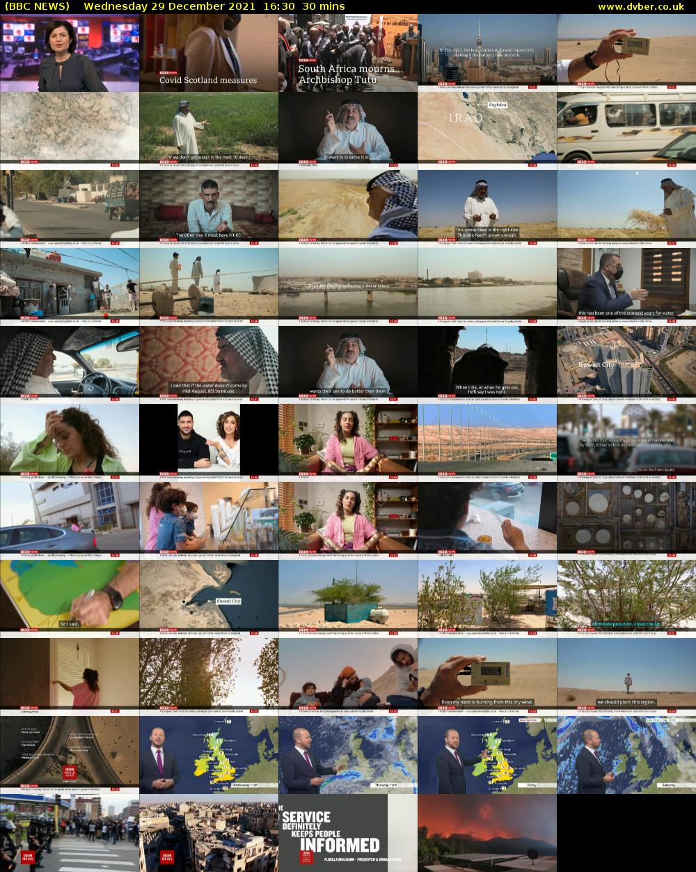 BBC NEWS (BBC NEWS) Wednesday 29 December 2021 16:30 - 17:00