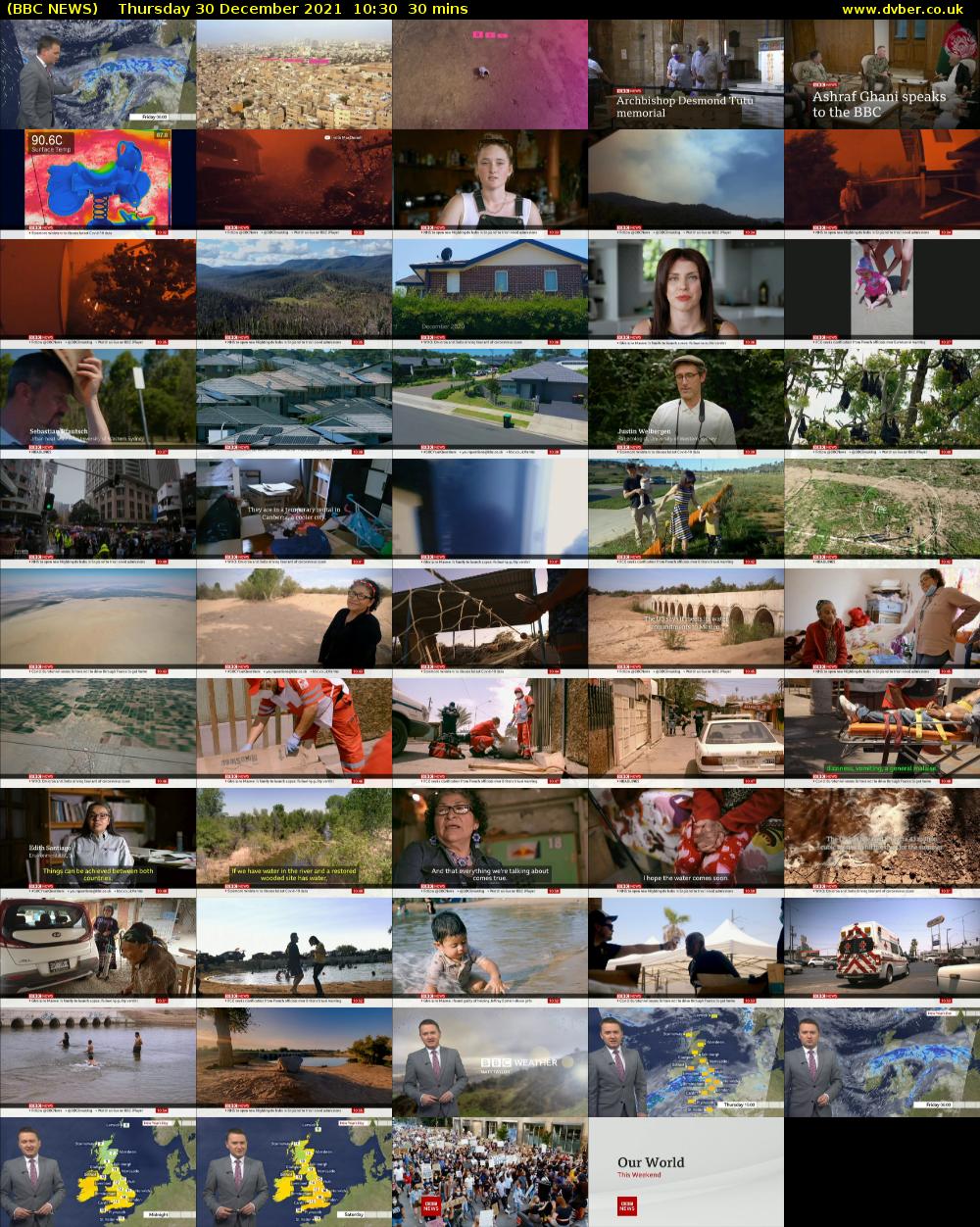 BBC NEWS (BBC NEWS) Thursday 30 December 2021 10:30 - 11:00
