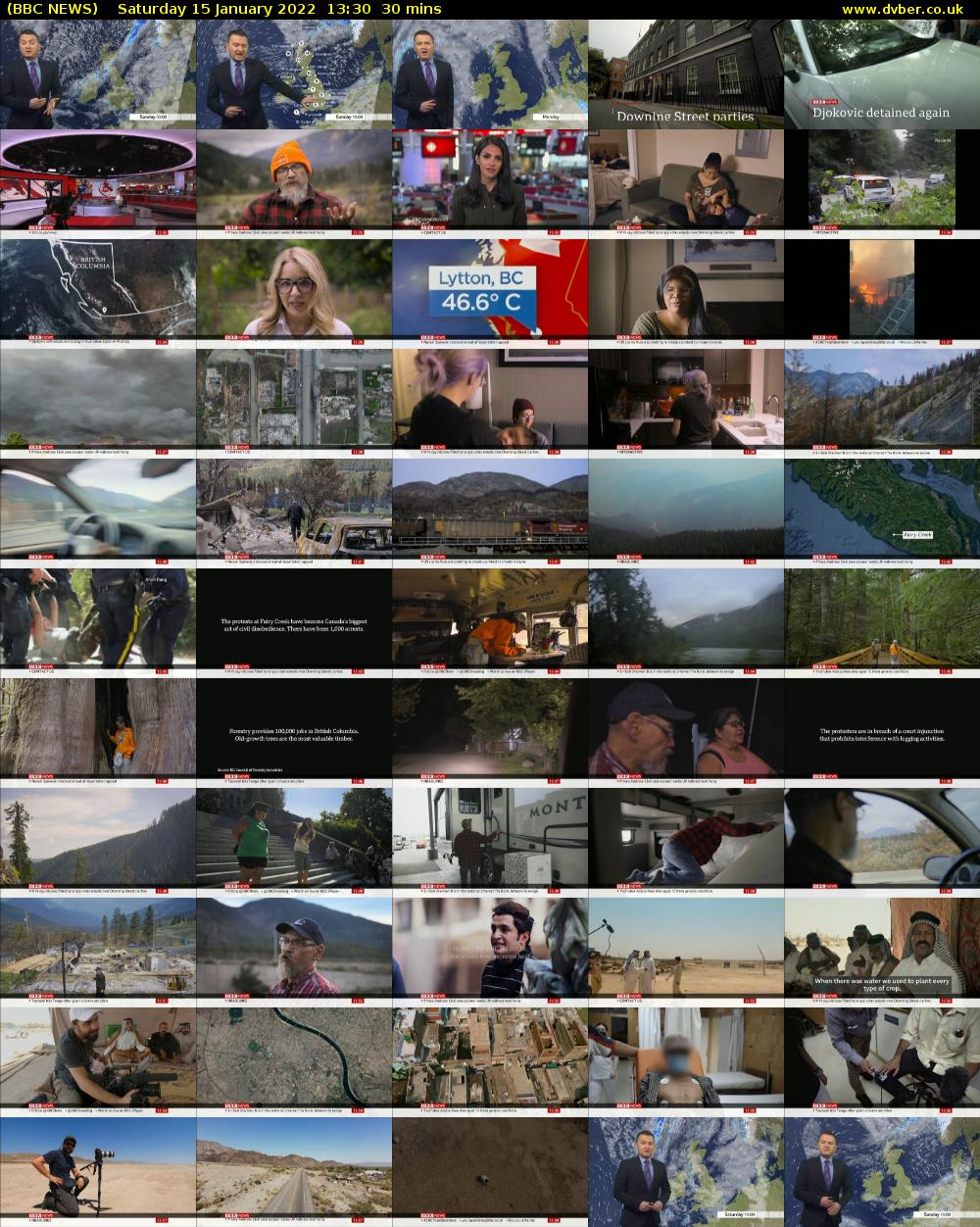 BBC NEWS (BBC NEWS) Saturday 15 January 2022 13:30 - 14:00