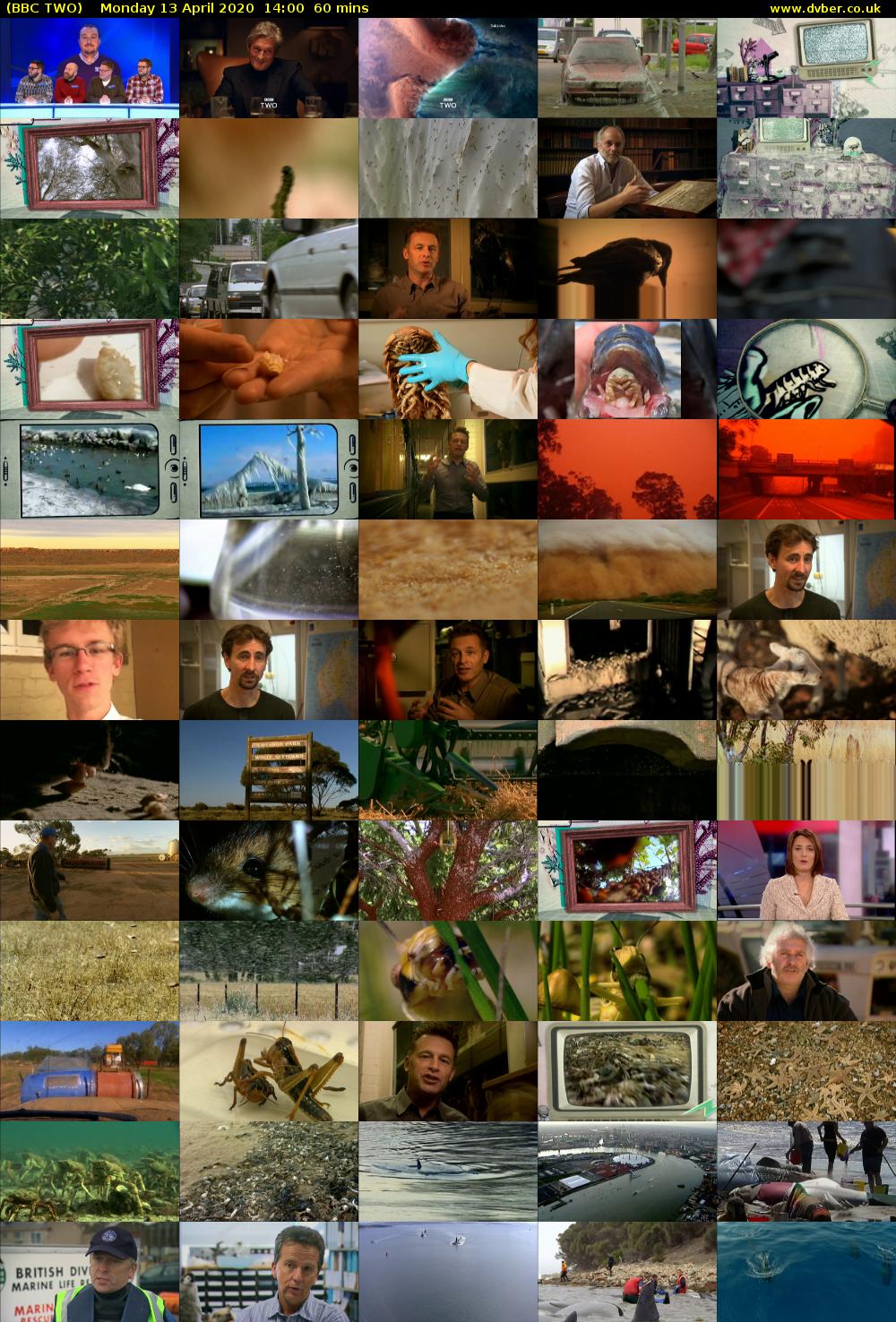 BBC TWO (BBC TWO) Monday 13 April 2020 14:00 - 15:00