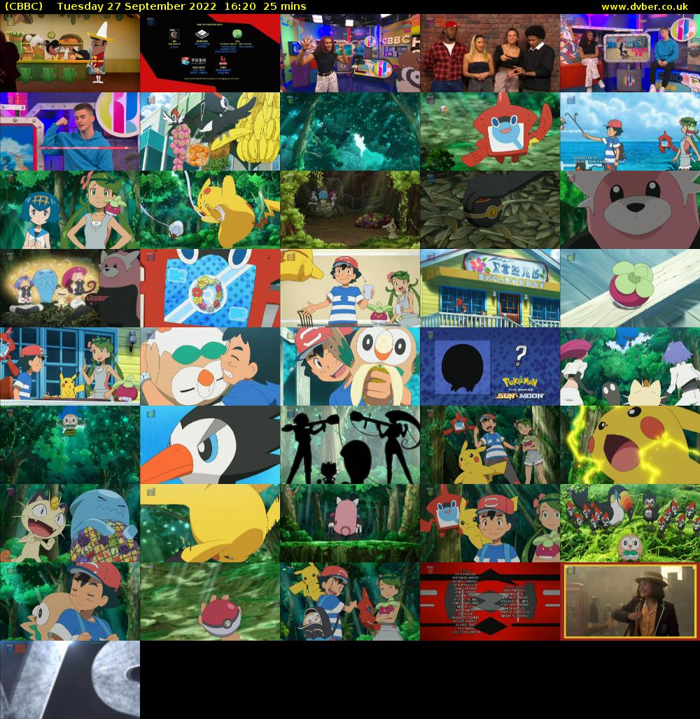 CBBC (CBBC) Tuesday 27 September 2022 16:20 - 16:45