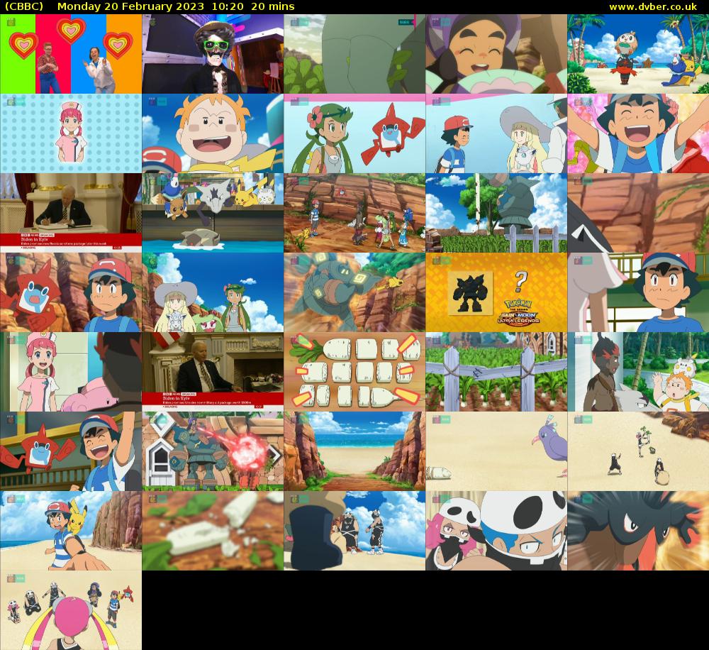 CBBC (CBBC) Monday 20 February 2023 10:20 - 10:40