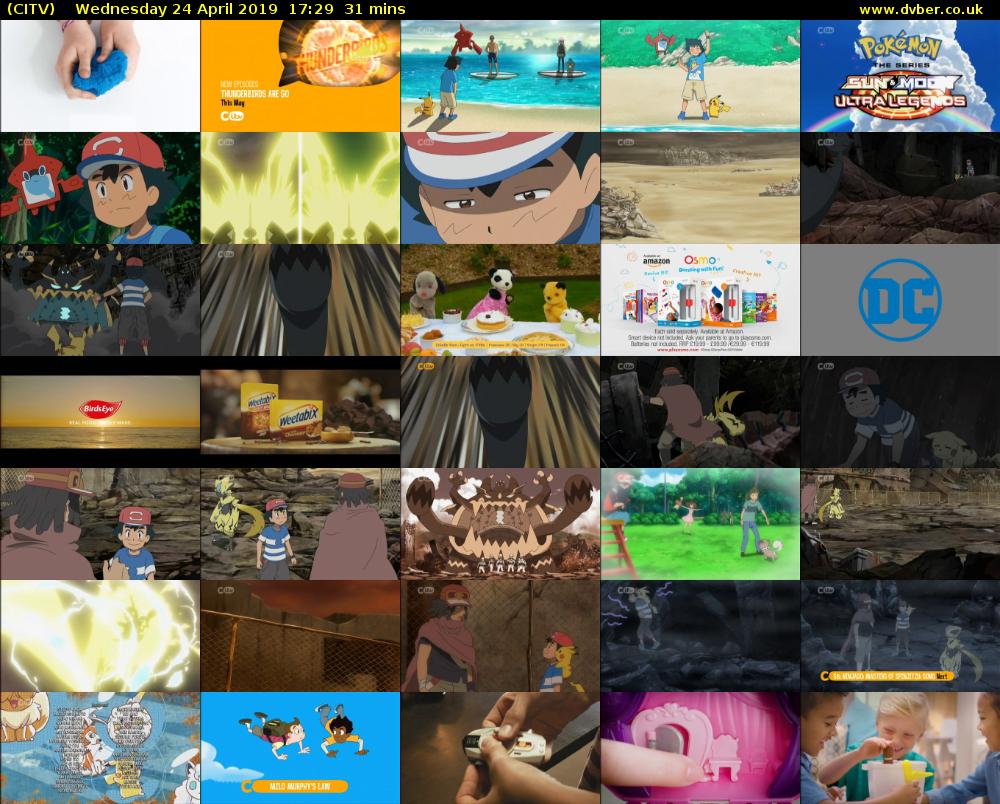 CITV (CITV) Wednesday 24 April 2019 17:29 - 18:00