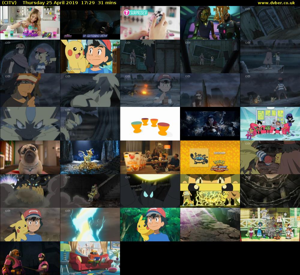 CITV (CITV) Thursday 25 April 2019 17:29 - 18:00