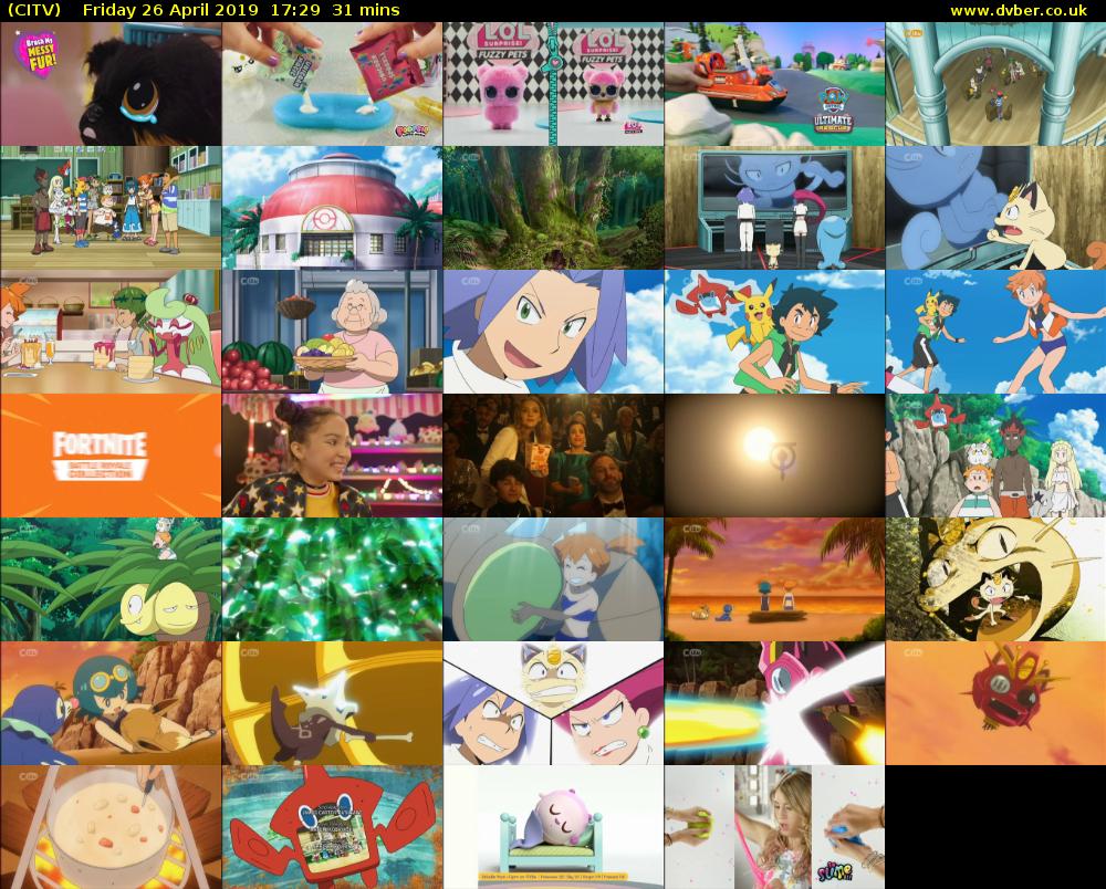 CITV (CITV) Friday 26 April 2019 17:29 - 18:00
