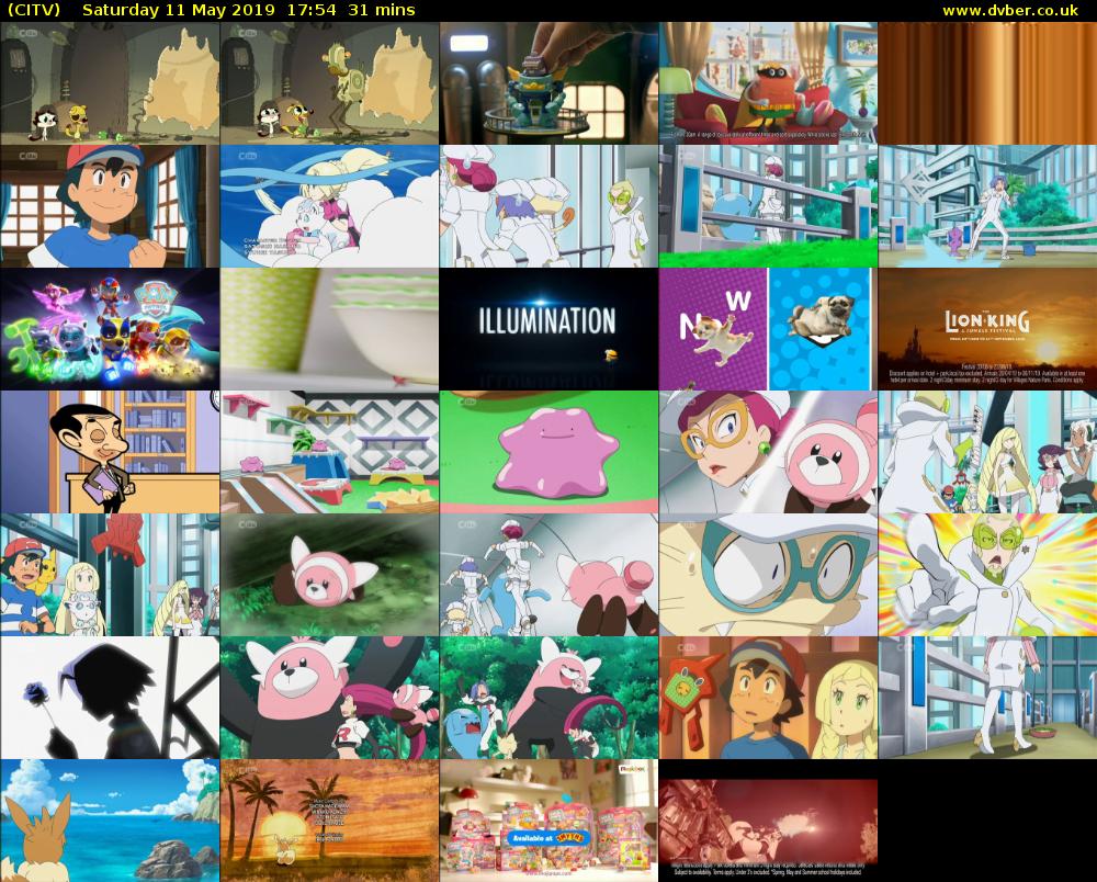 CITV (CITV) Saturday 11 May 2019 17:54 - 18:25