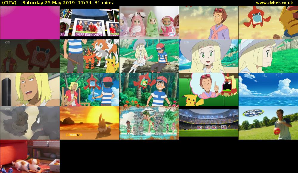 CITV (CITV) Saturday 25 May 2019 17:54 - 18:25