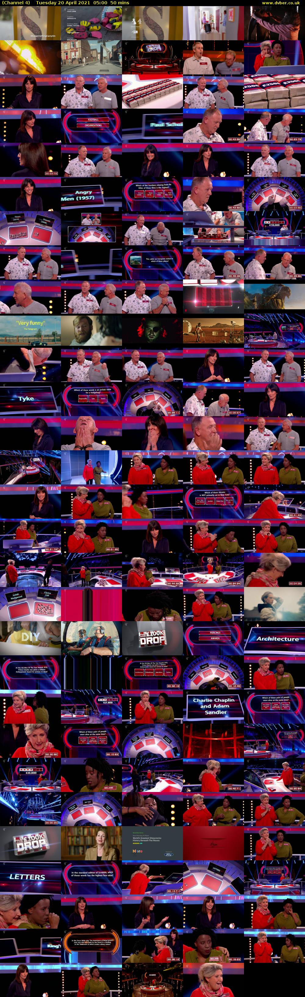 Channel 4 HD (Channel 4) Tuesday 20 April 2021 05:00 - 05:50