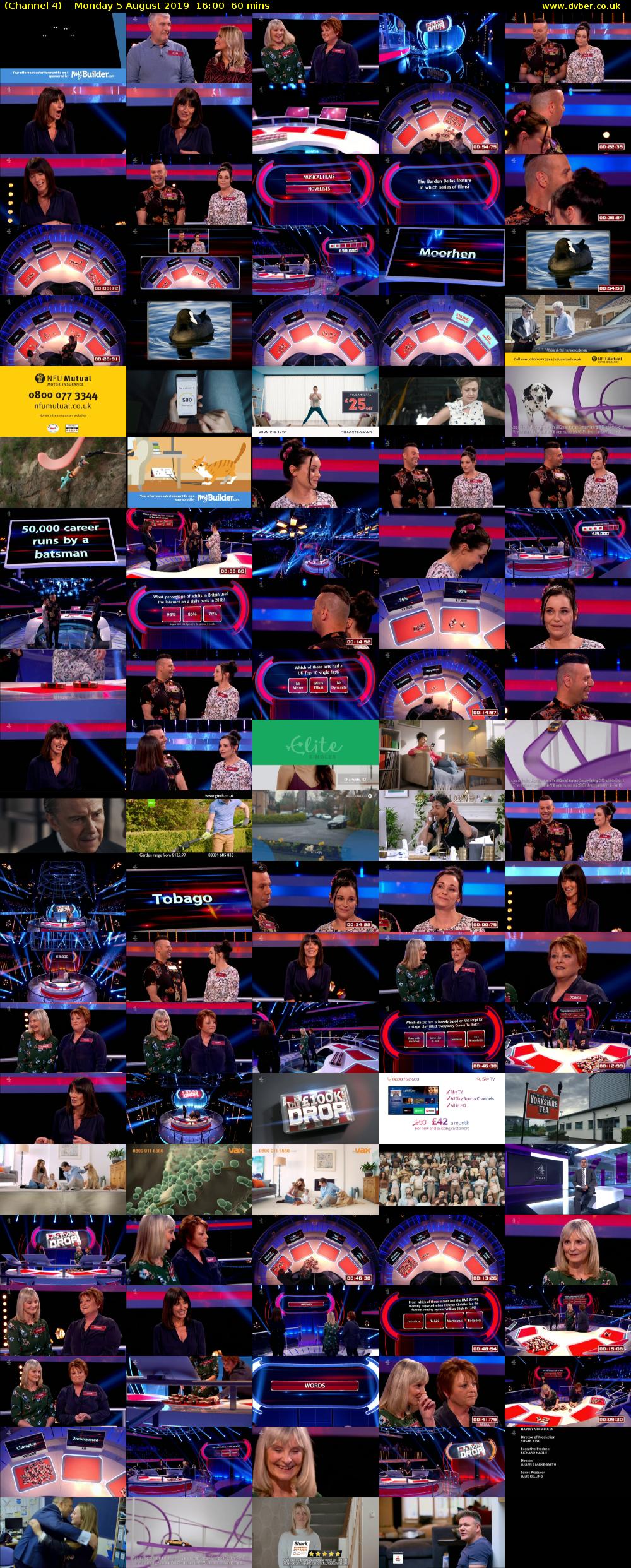 Channel 4 (Channel 4) Monday 5 August 2019 16:00 - 17:00