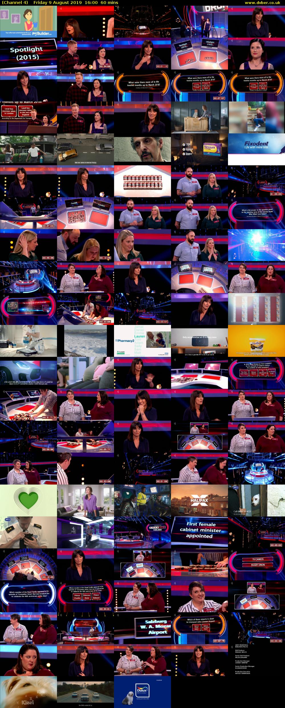 Channel 4 (Channel 4) Friday 9 August 2019 16:00 - 17:00