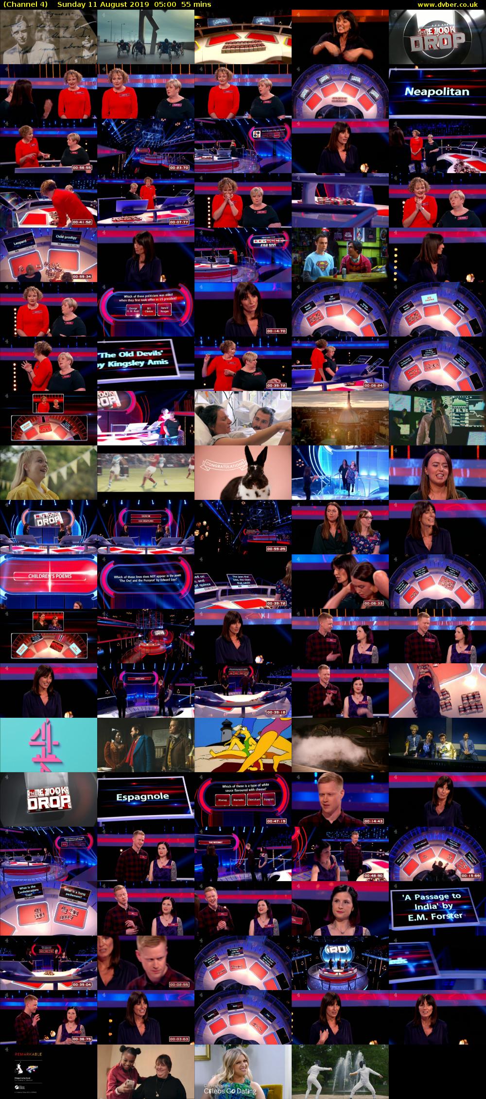 Channel 4 (Channel 4) Sunday 11 August 2019 05:00 - 05:55
