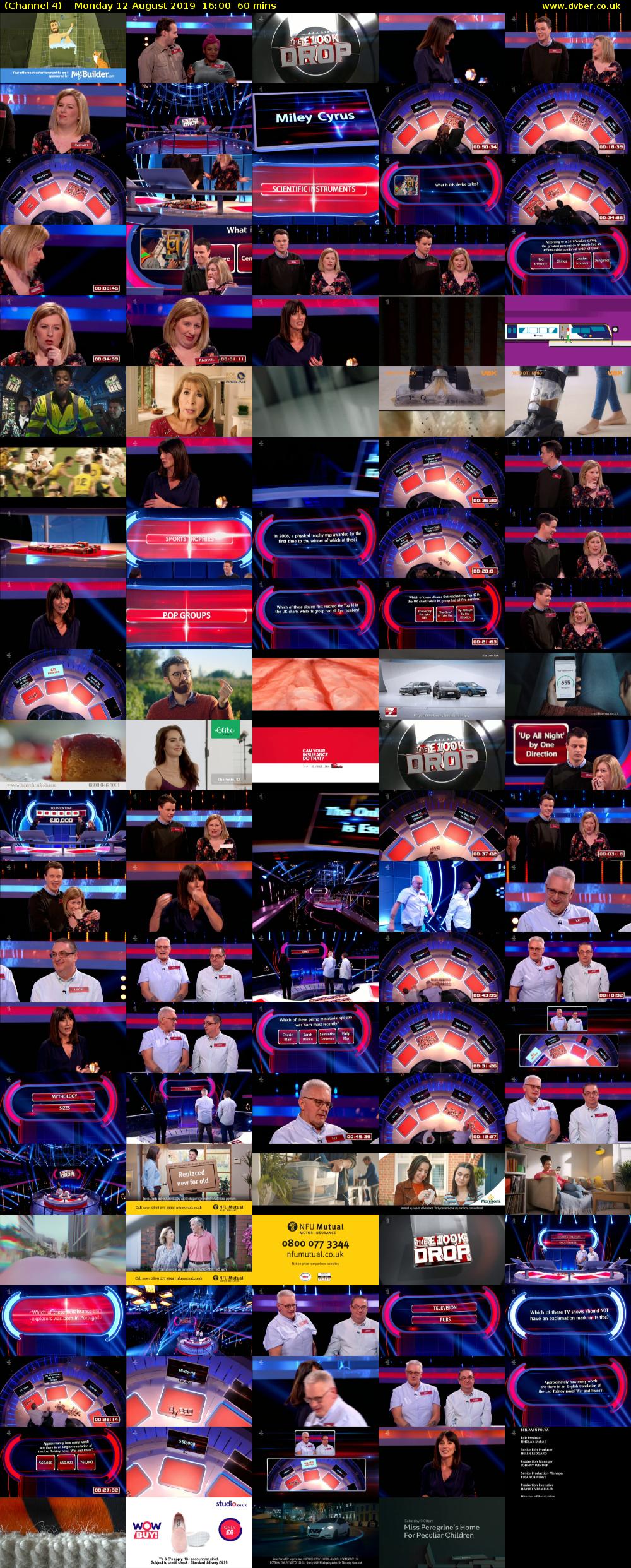 Channel 4 (Channel 4) Monday 12 August 2019 16:00 - 17:00