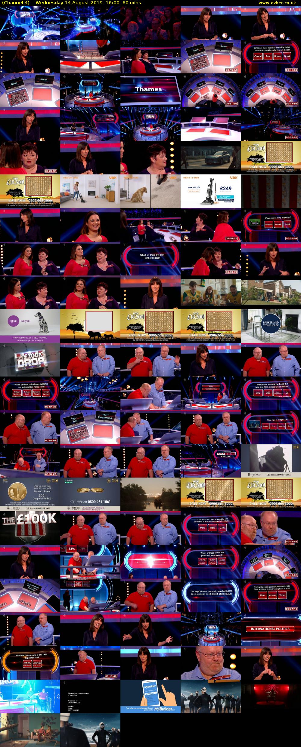 Channel 4 (Channel 4) Wednesday 14 August 2019 16:00 - 17:00