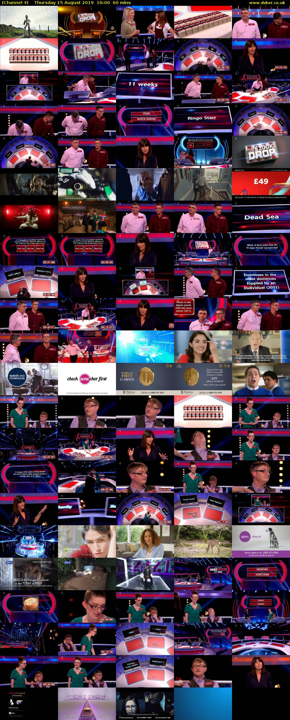Channel 4 (Channel 4) Thursday 15 August 2019 16:00 - 17:00