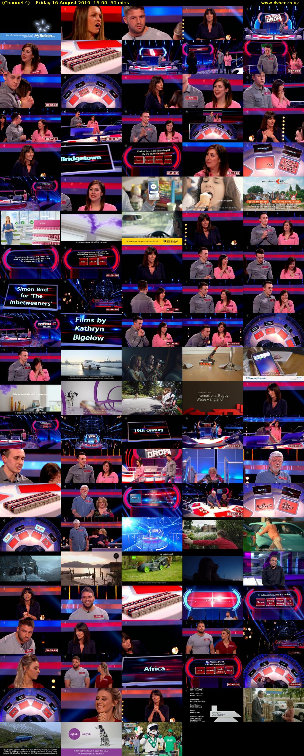 Channel 4 (Channel 4) Friday 16 August 2019 16:00 - 17:00