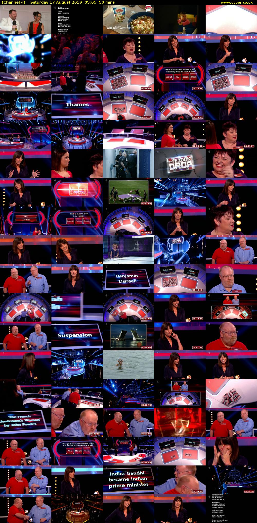 Channel 4 (Channel 4) Saturday 17 August 2019 05:05 - 05:55