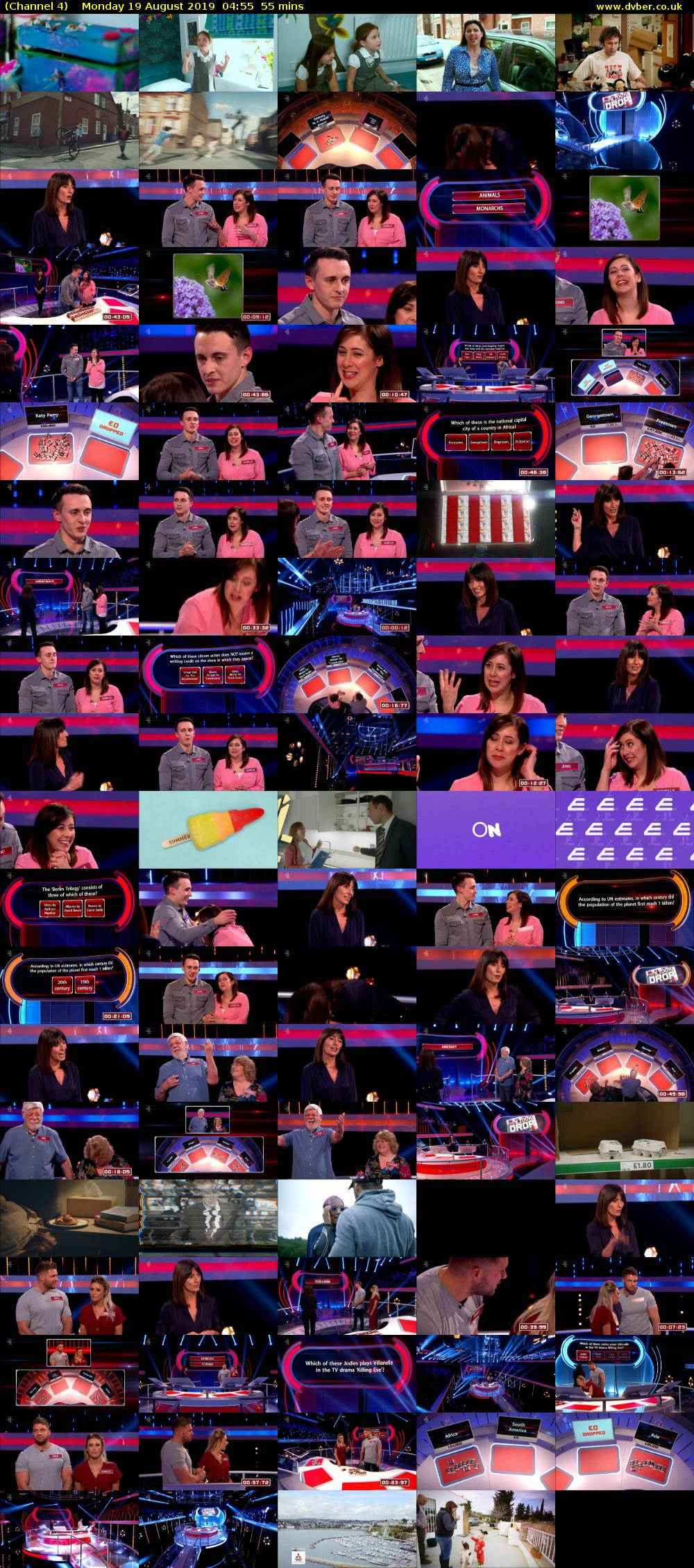 Channel 4 (Channel 4) Monday 19 August 2019 04:55 - 05:50