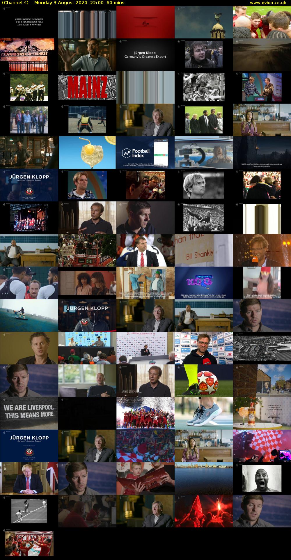 Channel 4 (Channel 4) Monday 3 August 2020 22:00 - 23:00
