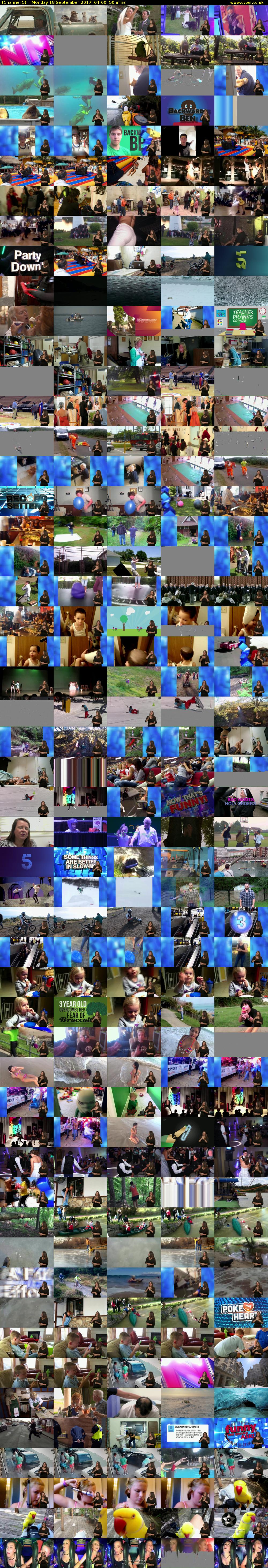 Channel 5 HD (Channel 5) Monday 18 September 2017 04:00 - 04:50