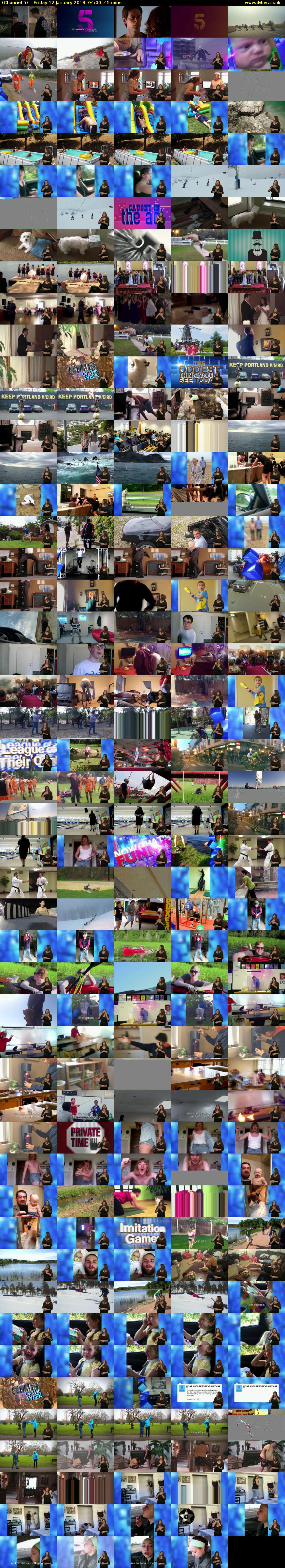 Channel 5 HD (Channel 5) Friday 12 January 2018 04:00 - 04:45