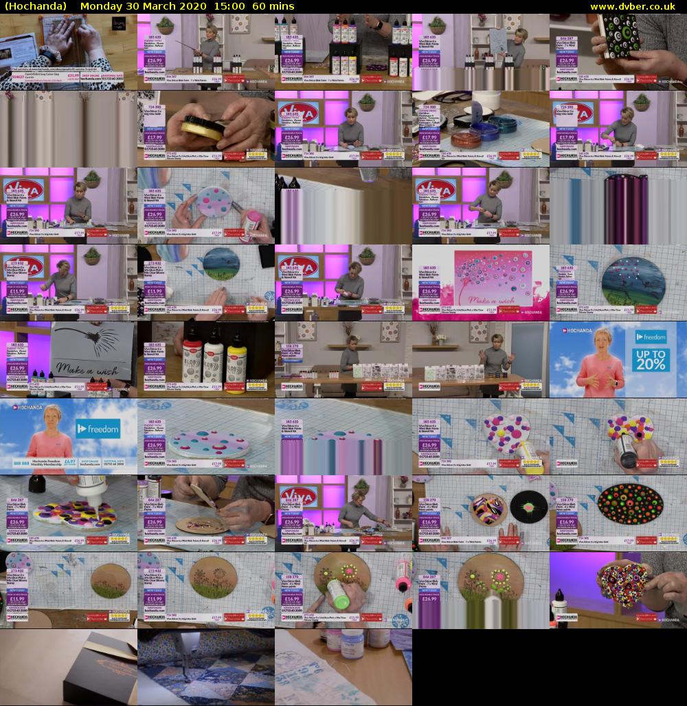 Hochanda (Hochanda) Monday 30 March 2020 15:00 - 16:00