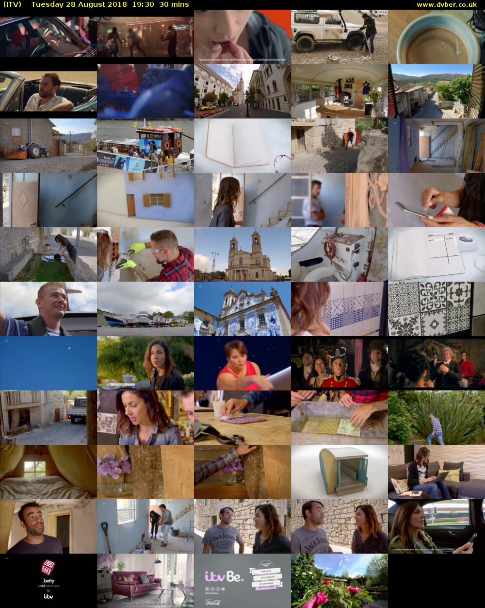 ITV HD (ITV) Tuesday 28 August 2018 19:30 - 20:00
