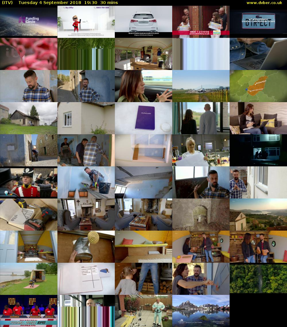 ITV HD (ITV) Tuesday 4 September 2018 19:30 - 20:00