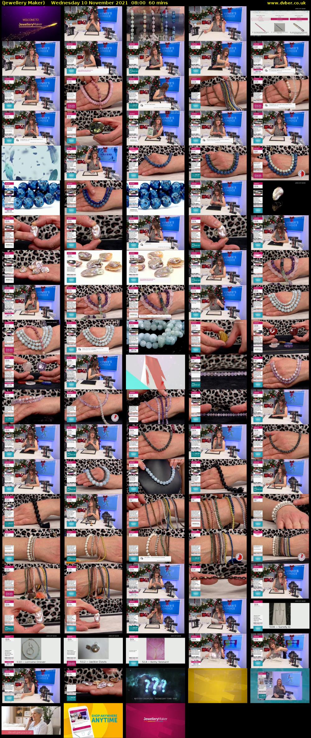 Jewellery Maker (Jewellery Maker) Wednesday 10 November 2021 08:00 - 09:00