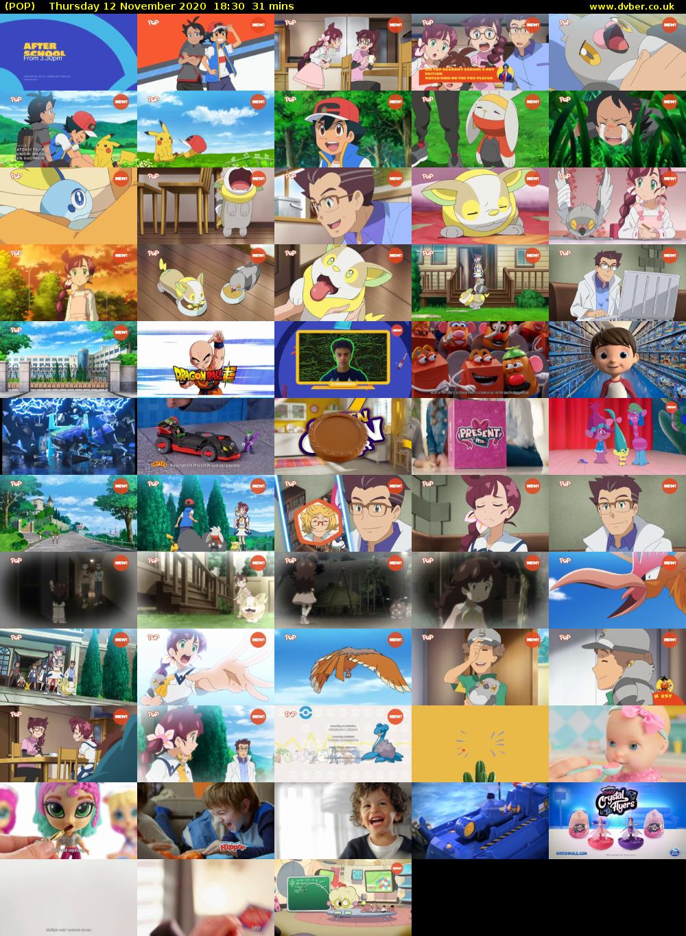 POP (POP) Thursday 12 November 2020 18:30 - 19:01