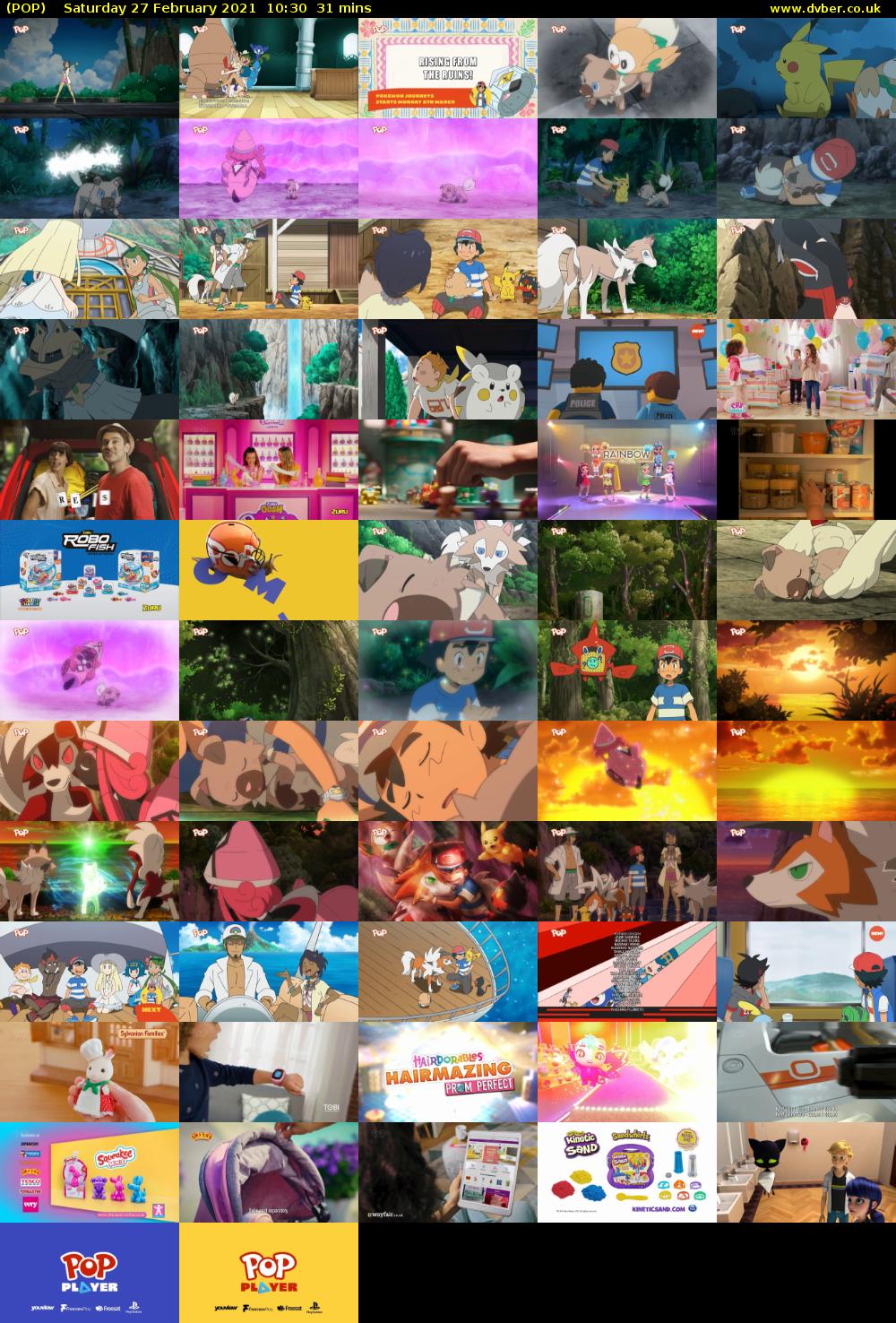 POP (POP) Saturday 27 February 2021 10:30 - 11:01