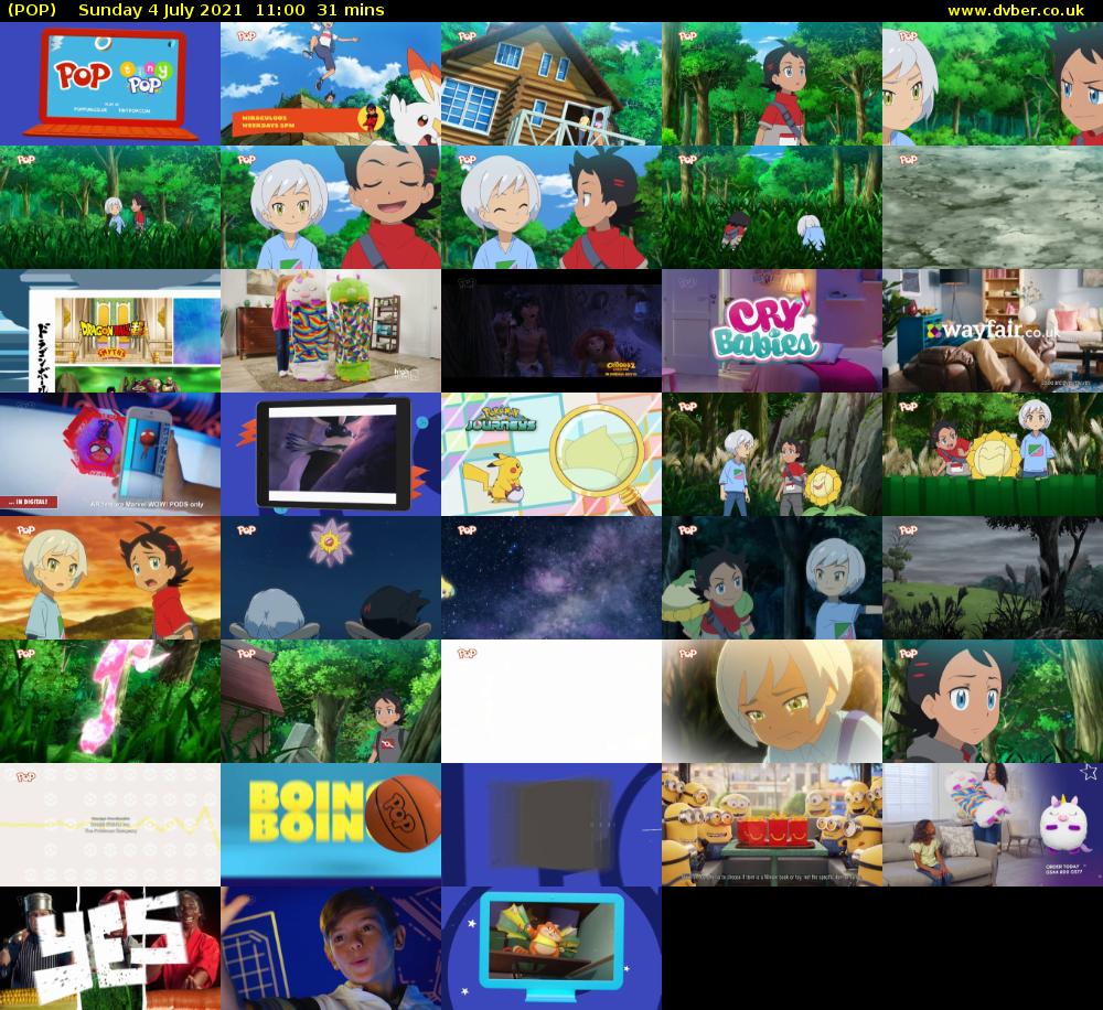 POP (POP) Sunday 4 July 2021 11:00 - 11:31