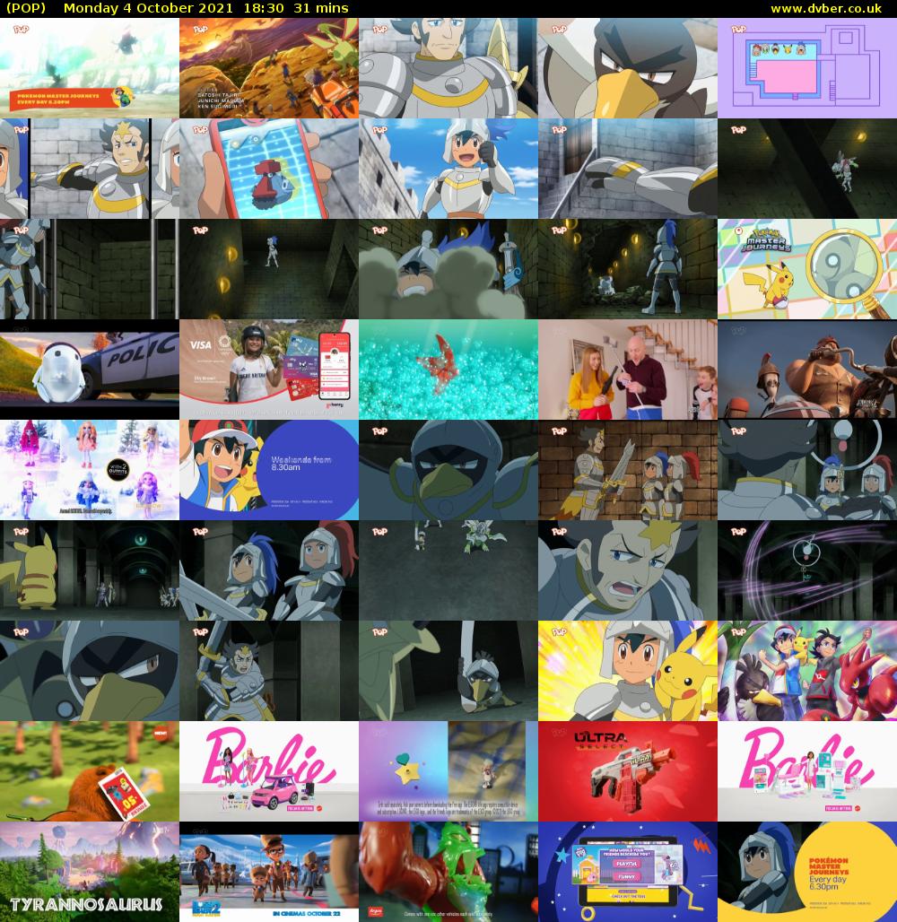 POP (POP) Monday 4 October 2021 18:30 - 19:01