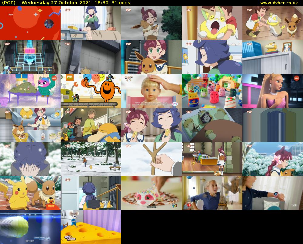 POP (POP) Wednesday 27 October 2021 18:30 - 19:01