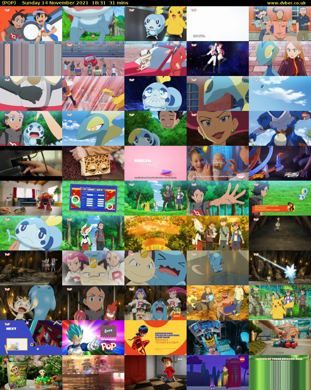 POP (POP) Sunday 14 November 2021 18:31 - 19:02