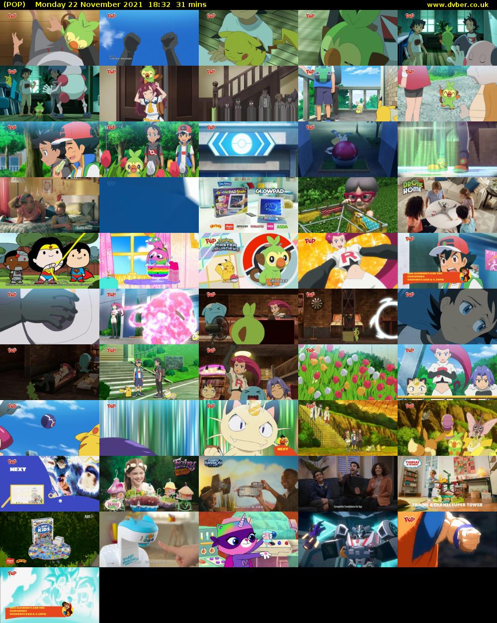 POP (POP) Monday 22 November 2021 18:32 - 19:03