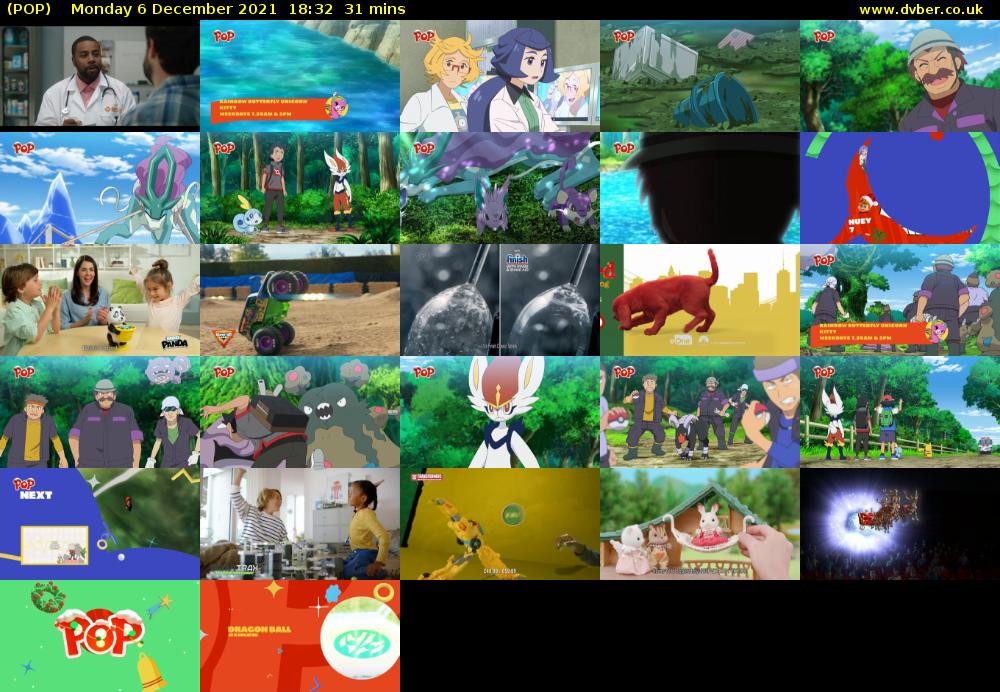 POP (POP) Monday 6 December 2021 18:32 - 19:03