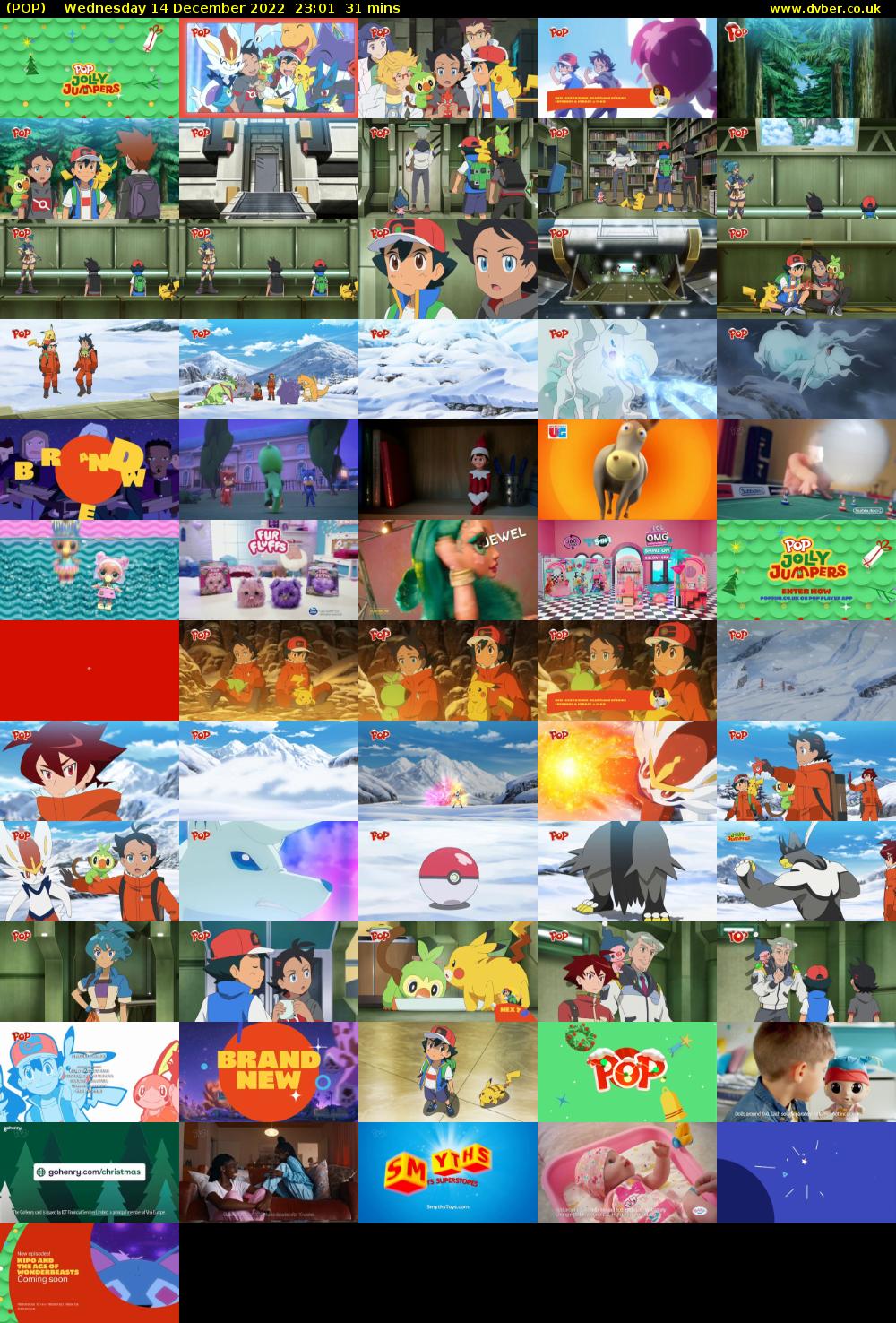 POP (POP) Wednesday 14 December 2022 23:01 - 23:32