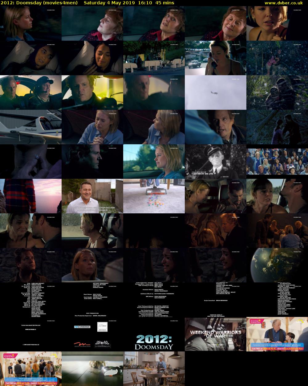 2012: Doomsday (movies4men) Saturday 4 May 2019 16:10 - 16:55